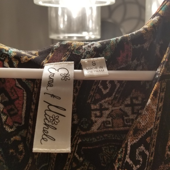 Emma Michelle flare,  multi color flare dress - Picture 2 of 3